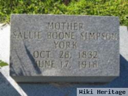 Sallie Boone Simpson York