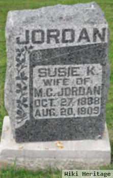 Susan Keith "susie" Hart Jordan