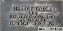 Sgt Harry F. Taylor