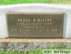 Sgt Frank B Bayles