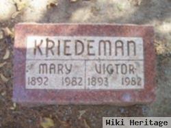 Victor Frederick Wilhelm Kriedeman, Sr