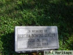 Bertha Bowins Zeigler