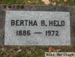 Bertha B Held