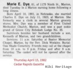 Marie E. Dye