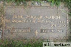 June Zeigler March