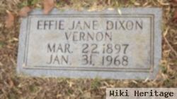 Effie Jane Dixon Vernon