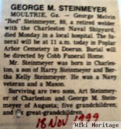 George Melvin "red" Steinmeyer