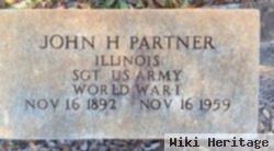 Sgt John H. Partner