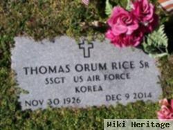 Thomas Orum Rice, Sr