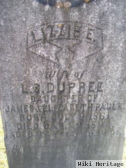 Emma Elizabeth "lizzie" Paulk Dupree