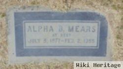 Alpha B. Mears