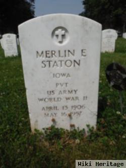 Merlin E Staton