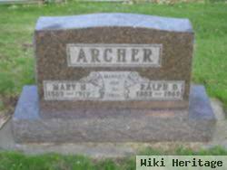 Ralph D Archer