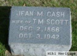 Jean M "jennie" Cash Scott