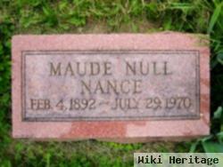 Maude E. Null Nance