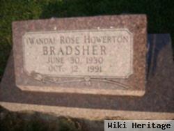 Wanda Rose Howerton Bradsher