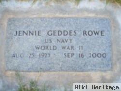 Jennie Geddes Rowe