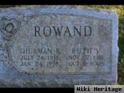 Ruth V Durfee Rowand