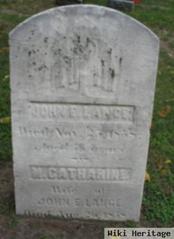 M. Catharine Lange