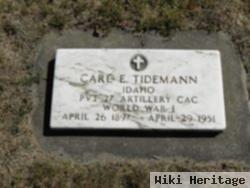 Pvt Carl Edward Tidemann