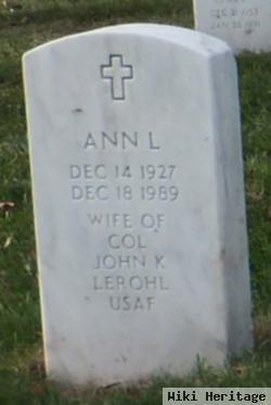 Ann Lawrence Lerohl