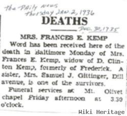 Frances E. Brunner Kemp