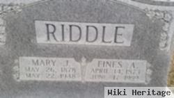 Mary J Hargis Riddle