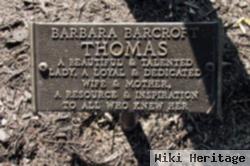 Barbara Barcroft Thomas