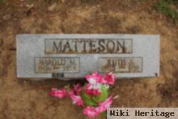 Harold M Matteson