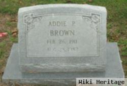 Addie P. Brown