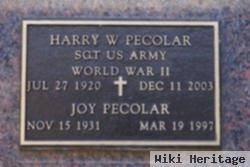 Sgt Harry W Pecolar