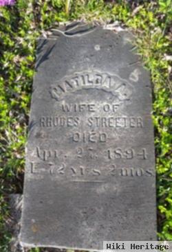 Matilda A. Streeter