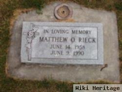 Matthew O Rieck