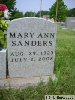 Mary Ann Sanders