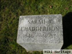 Sarah A Chadderdon