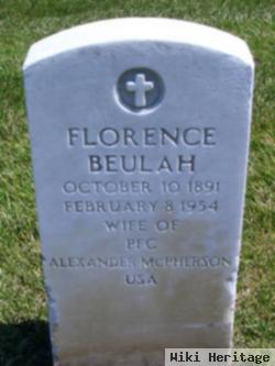 Florence Beulah Mcpherson