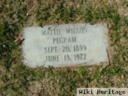 Mattie Wilson Pegram