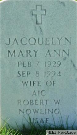 Jacquelyn Mary Ann Nowling