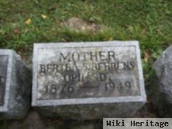 Bertha S Behrens Ophardt