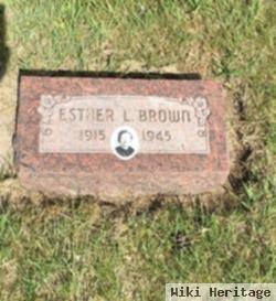 Esther L. Brown