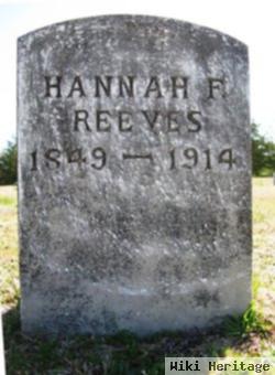 Hannah F Petty Reeves