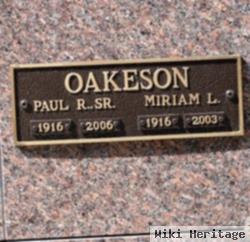 Paul R. Oakeson, Sr