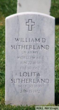 William D Sutherland