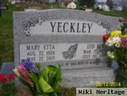 Mary Etta Shank Yeckley