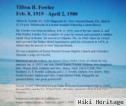 Tifton T Fowler