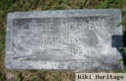 Lettie Louella Mcgrew Barnes