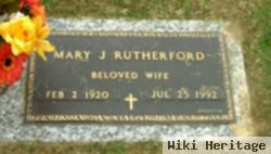 Mary J Rutherford