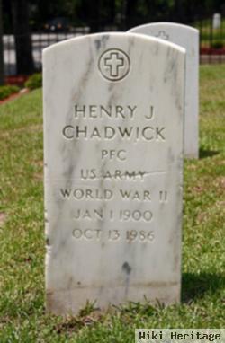 Pfc Henry James Chadwick