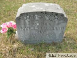 Frances Elizabeth "fannie" White Shaw