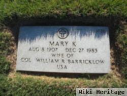 Mary K Barricklow